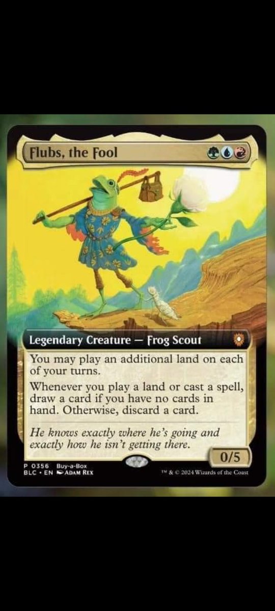 Tipsy_Edwin's tweet photo. Been a while since we've seen a commander with ACTUAL DOWNSIDES. Quite stoked to start brewing this. Any ideas on includes? #Bloomburrow https://t.co/Kz6Y1a5NMr