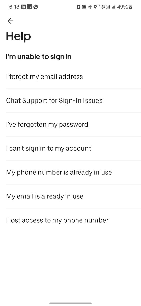 ramees_kr's tweet photo. @osdotsystem @Uber @Uber_Support Go to uber eats, I'm unable to sign in,  chat support for sign in issues. 

Chat with them and cancel.  

These idiots keep chat option hidden so that at least some people give up after not being able to reach them. https://t.co/Gjw2WdATSF