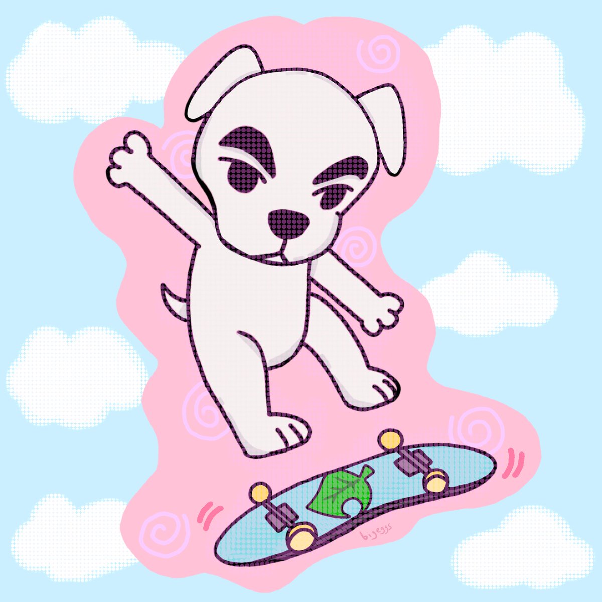 bigeggs5's tweet photo. kickflip kk 😎!!!!!!
#AnimalCrossing #art #kkslider #sk8
#illustrationart 🏝️ https://t.co/oBeh3YAre6