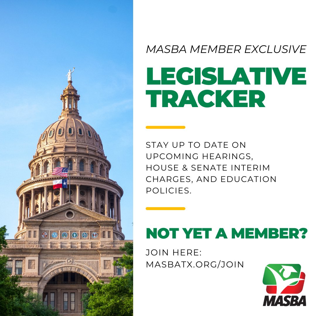 MASBA_US's tweet photo. Stay up to date with ongoing developments in education policy with the MASBA Legislation Tracker! This resource is available to all MASBA members.

Not yet a member? Check out https://t.co/9G7FM4uK8s for more! https://t.co/19vVkfiKdp