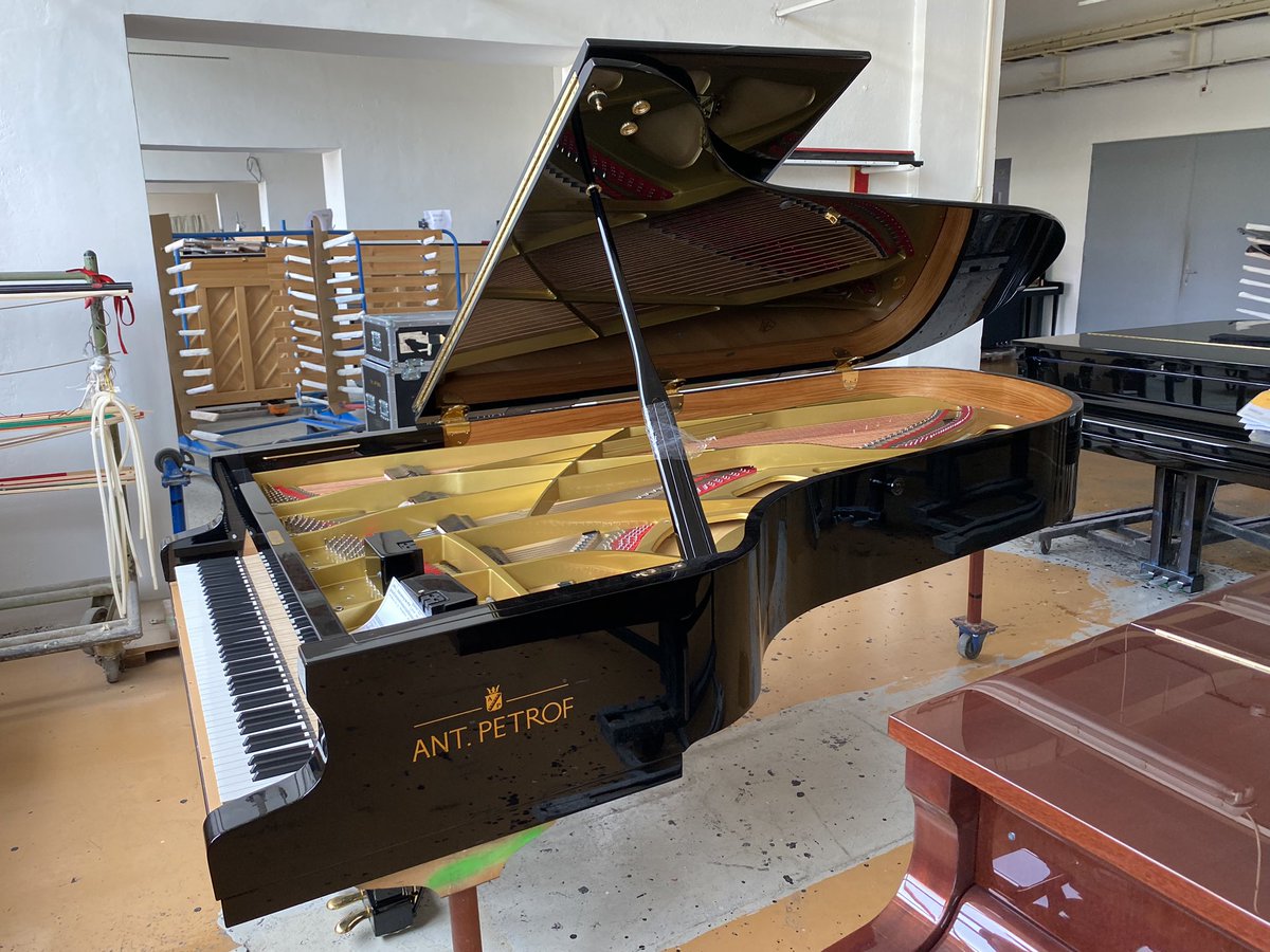 LenkaAllen's tweet photo. Celebrating 150 years of greatness of @petrofpianos in Hradec Kralove, Czechia. Manufactured by 6th generation of Petrof family these world class instruments are available to the Australian market. It was a privilege to see the step by step manufacturing and testing process. https://t.co/FsldypDURh