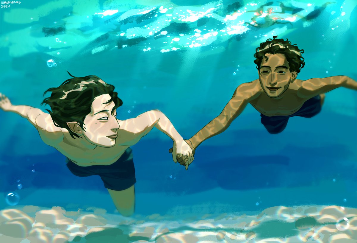 swimming w the homie  🏊