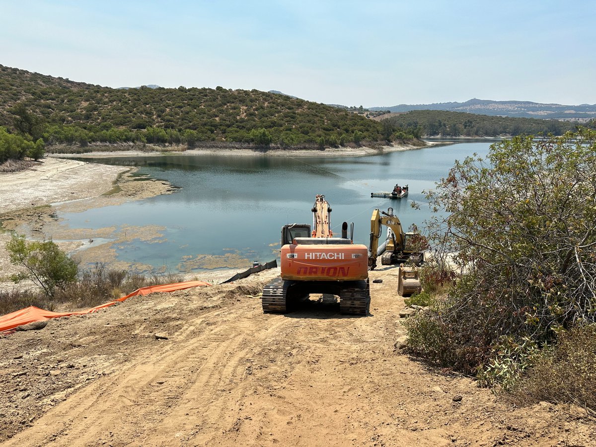 The purified water will mix with local and imported water then it will be treated at the R.M. Levy Water Treatment Plant and distributed to the community. #Lakeside