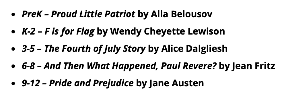 The Florida Dept of Education just released its "July Books of the Month," which it recommends to students to "celebrate American Pride Month" and "the many Americans who fought in the pursuit of liberty and freedom."

I feel like one of these books is a bit out of place...