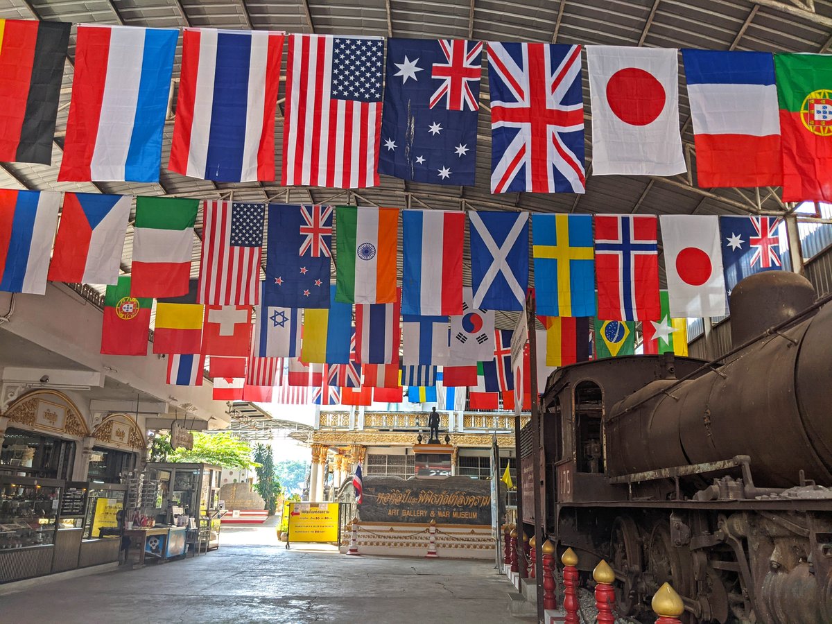 Adventuringgal's tweet photo. When @obligatraveler posted the #Top4Theme #Top4Flags, didn't thing I had any. Did a photo search & voila!
+ hosts @intheolivegrov1 @OdetteDunn @pipeaway_travel
1 War Museum, Kanchanaburi #Thailand
2 #Brussels Town Hall
3 Rainbow flags #NYC Ferry w @mamaO_GO
4 #StreetArt Mpls https://t.co/gpHmearKP8