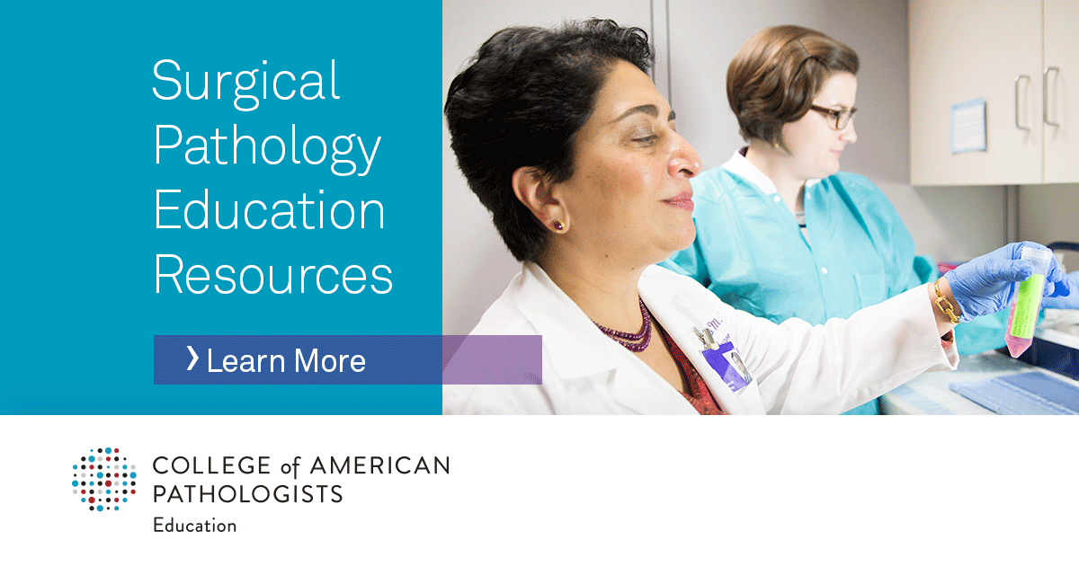 Pathologists's tweet photo. Invest in advancing your surgical pathology skills. Discover the CAP’s latest diagnostic learning, programs, and knowledge and apply to care of your patients. #PathCME
Learn more: https://t.co/supioBWe1R https://t.co/RbPBwLhIpa