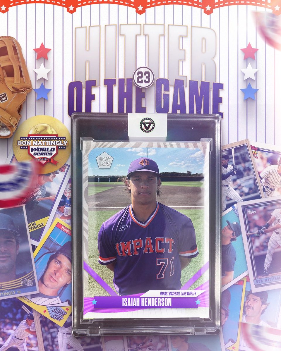 #MattinglyWS F: <a href="/ImpactBsblClub/">Impact Baseball Club</a> Worley 2, Kyle Chapman Blue 0
PoG: <a href="/minnick_drew/">drew minnick</a> 7 IP, 0R, 2K, 4H
Hitter: <a href="/Mistakes5The/">Isaiah henderson</a> 2-3, RBI, SB
Notable: <a href="/Christi51724904/">CHubbard9</a> 2-3, RBI