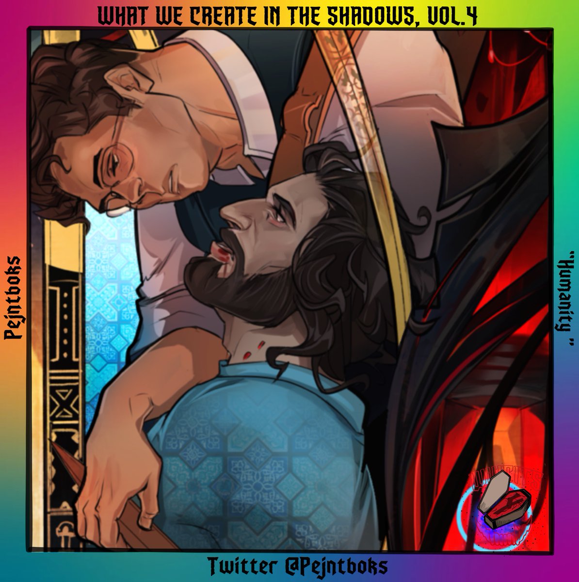 wwcits's tweet photo. What We Create in the Shadows Art Preview: “Humanity” by @Pejntboks!

See the full piece in #WWCITS Volume 4, available now in print and PDF! All proceeds to PFLAG 🌈 Links in bio! #wwdits https://t.co/iwWQVP9Pij