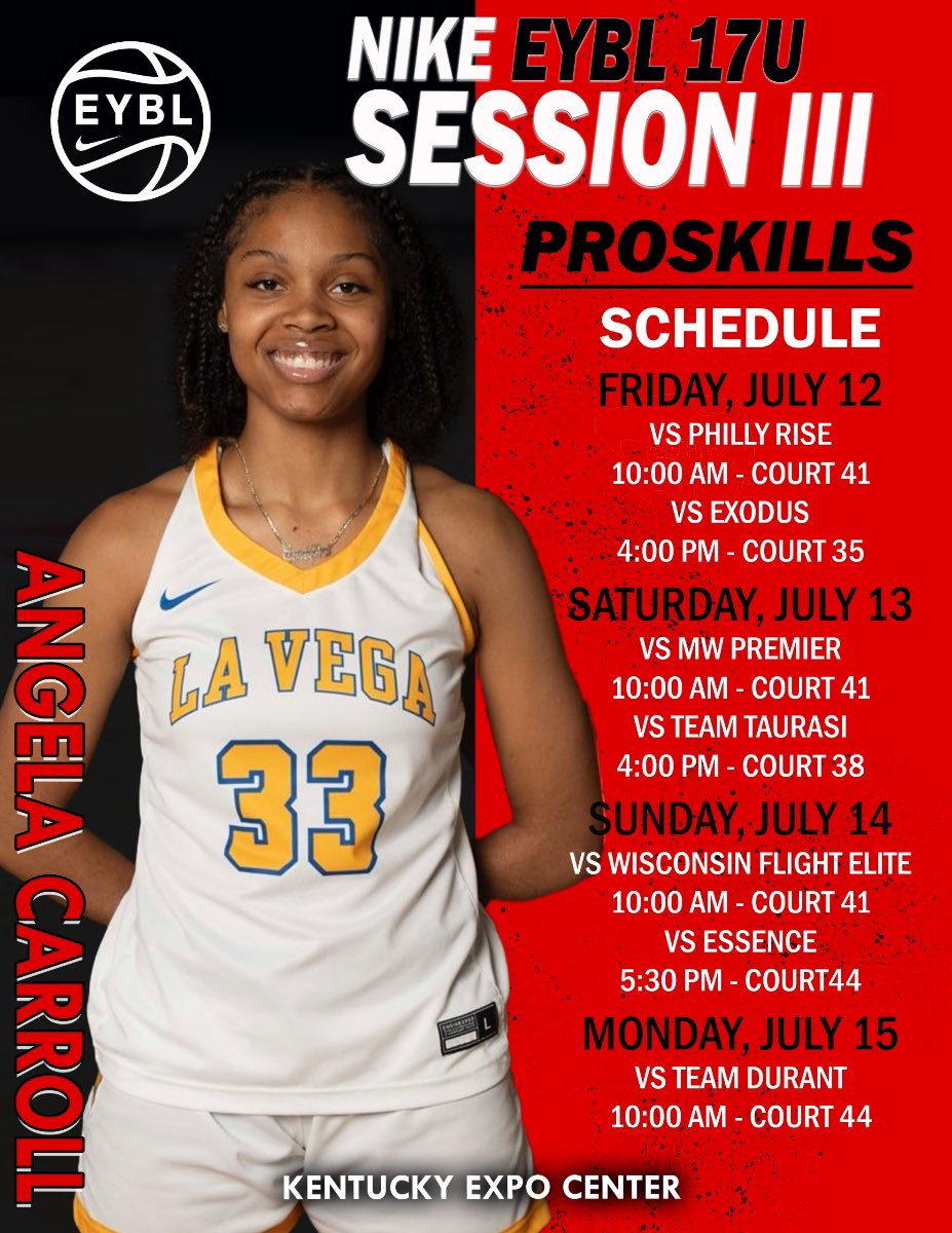 _angelacarroll's tweet photo. Excited to be back on the court this weekend! EYBL Session 3️⃣ https://t.co/UIYmMbnpvx