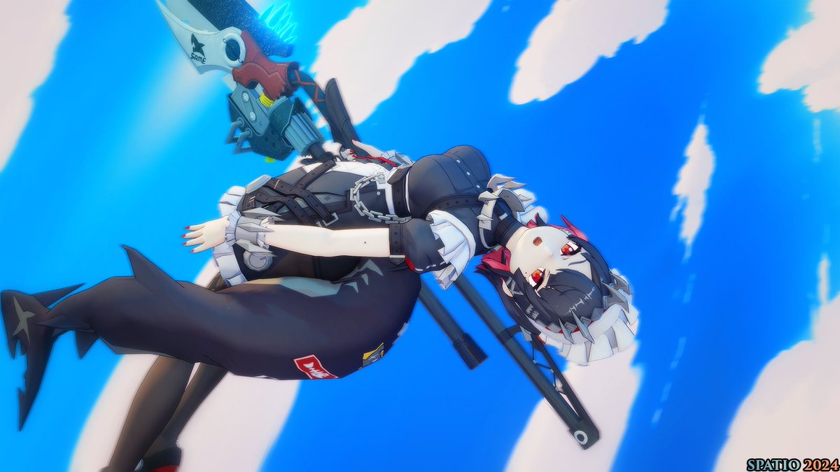 Kekkospoika's tweet photo. Ellen Joe in action!

I used official MMD model
Credits to the sky texture: Paul (in Sketchfab) 

#zzzero #zzz #EllenJoe #Blender #blendereevee #ZenlessZoneZero  #绝区零 #ゼンレスゾーンゼロ #エレン・ジョー https://t.co/XyXCt6KFrF