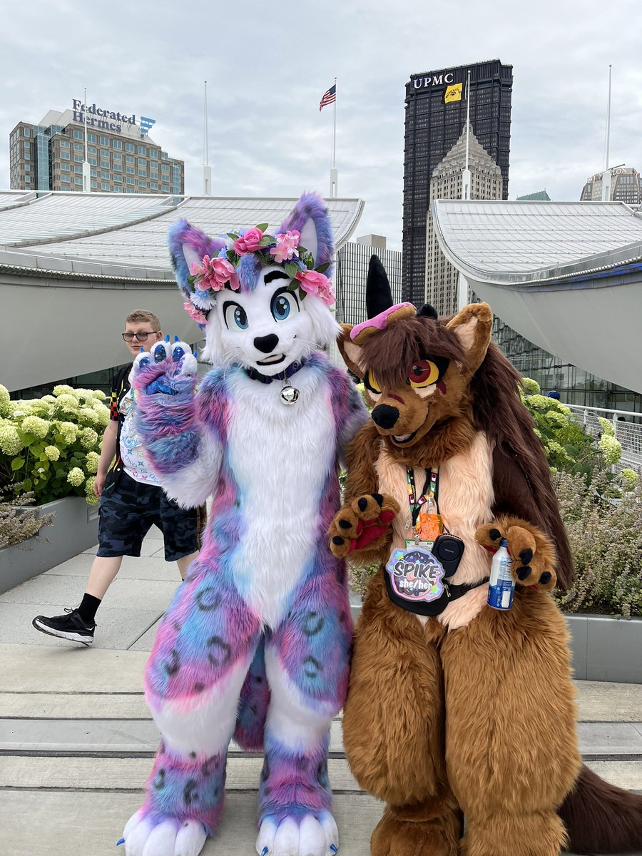 Spikesfursuit's tweet photo. Went to anthrocon 2024 and met some amazing fursuiters! I loved meeting you. #furry #fursuit #anthrocon #Anthrocon2024 https://t.co/e2U5YtEABR