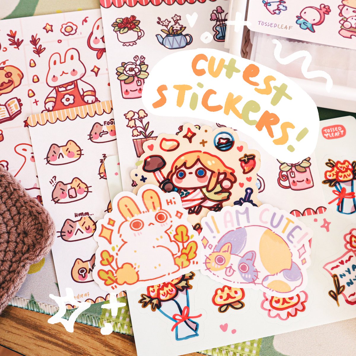 tossedleaf's tweet image. #cutestickers #cutestuff
 
delay on orders! printer broke! will start packaging them tonight 😔