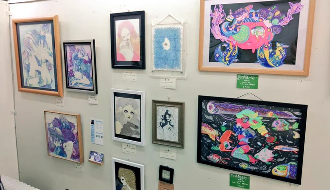 おはようございます。京都で開催中の蜃気楼展は二日目。かなりぎっしりした展示になっています。見ごたえ。
そろそろ祇園祭の関係で道路は規制されたり混んだりしてますので、阪急か地下鉄がアクセス良いですよ。
会場に塩タブレット置いてるから食べてね。 