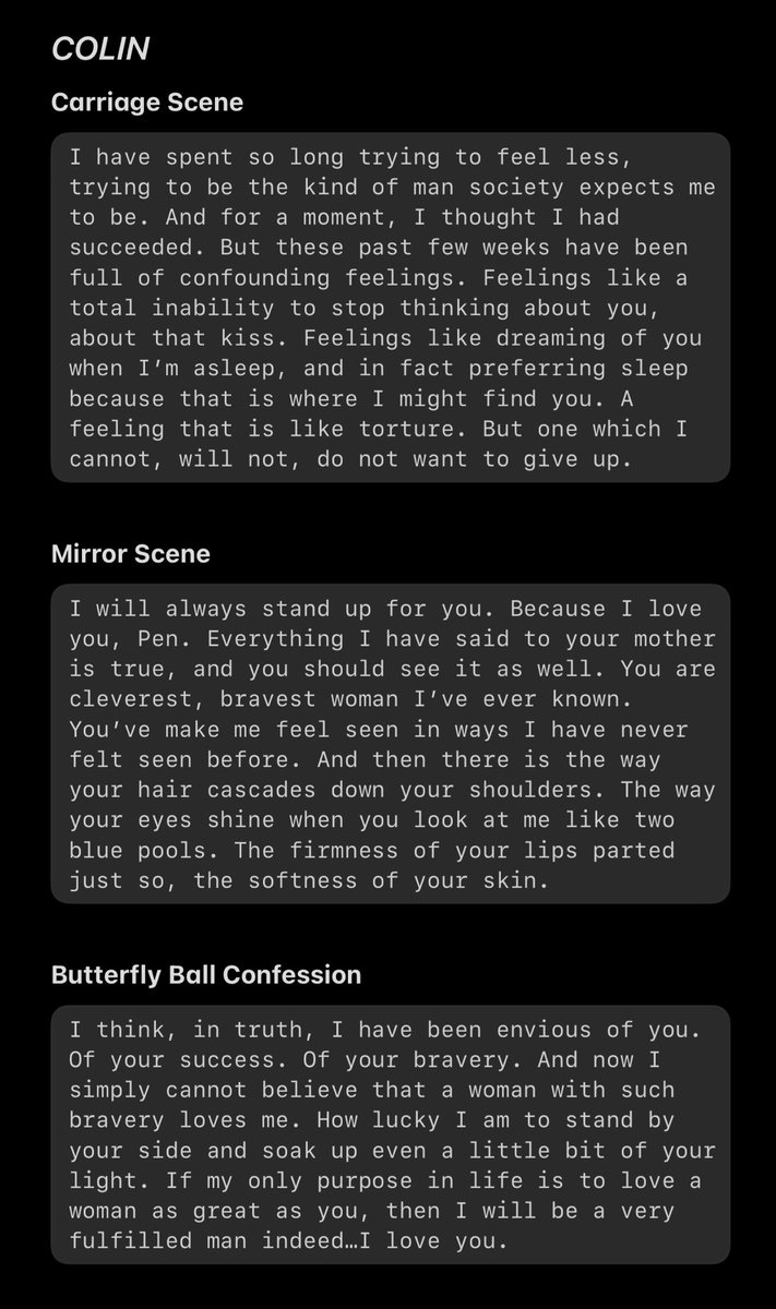 y’all i typed out polin’s love confessions and no wonder people can’t remember colin’s, they’re basically novels 🥹 #polin  #bridgerton  #loveconfessions