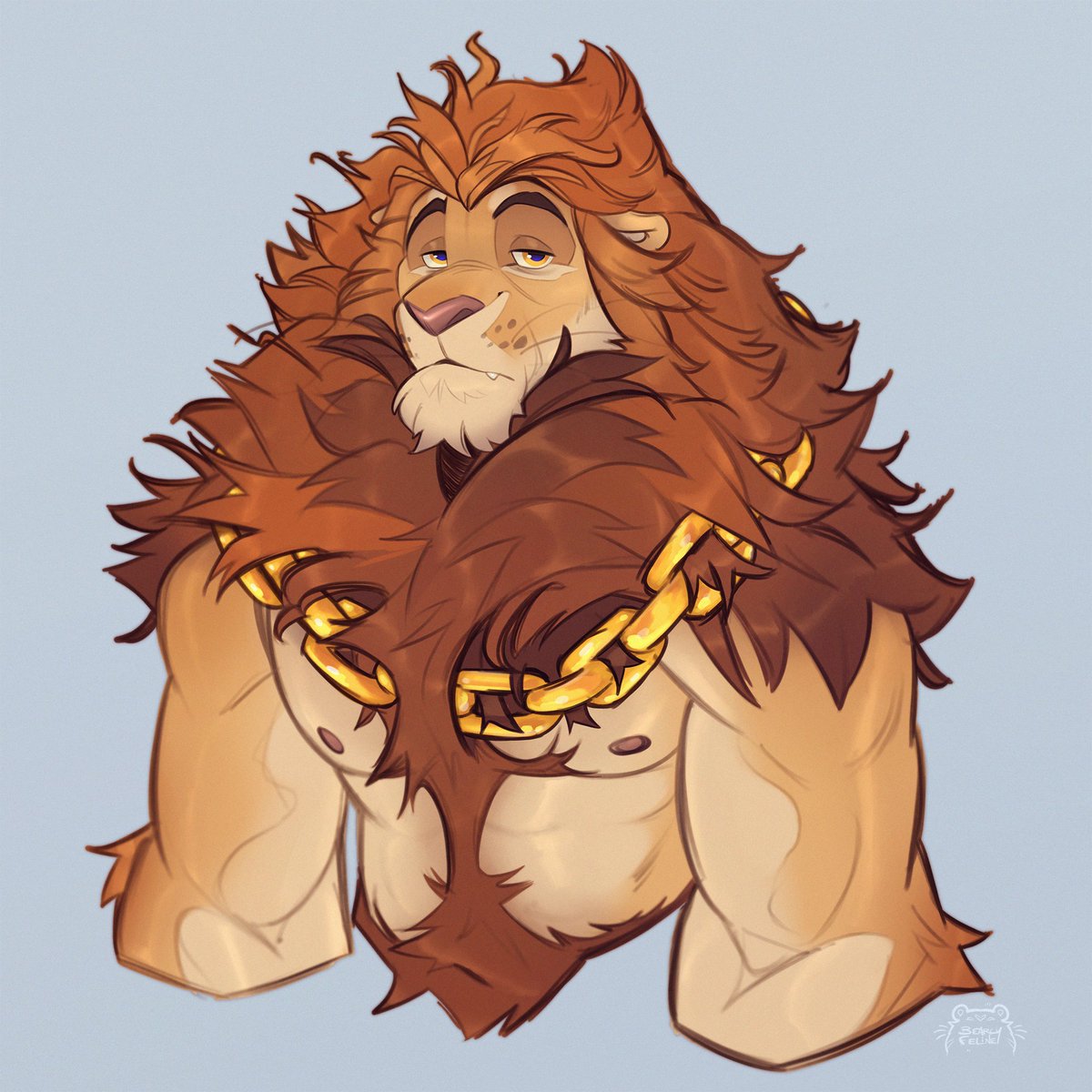 BearlyFeline's tweet image. Lions get the worst bed head! 🦁🛏️