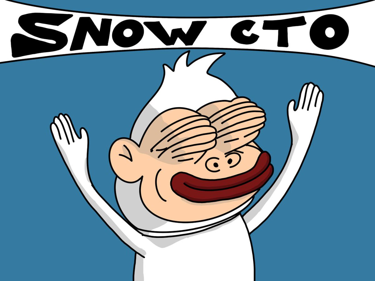 $SNOW CTO UNDER WAY.
DEV WALLET OUT, but DEV is a designer and he still is COOKING MEMES.