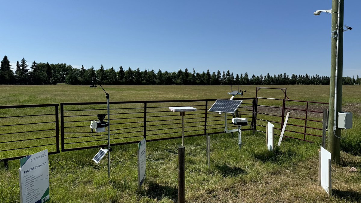 NHP_field's tweet photo. In partnership with @OldsCollege, the @NHP_Field team has installed a hailpad at the Weather Station Array and field 18 at Olds College. These hailpads will passively record #hail impacts and will allow us to conduct post-event analysis of the hail sizes and intensity. https://t.co/vbZDZ7uAZC
