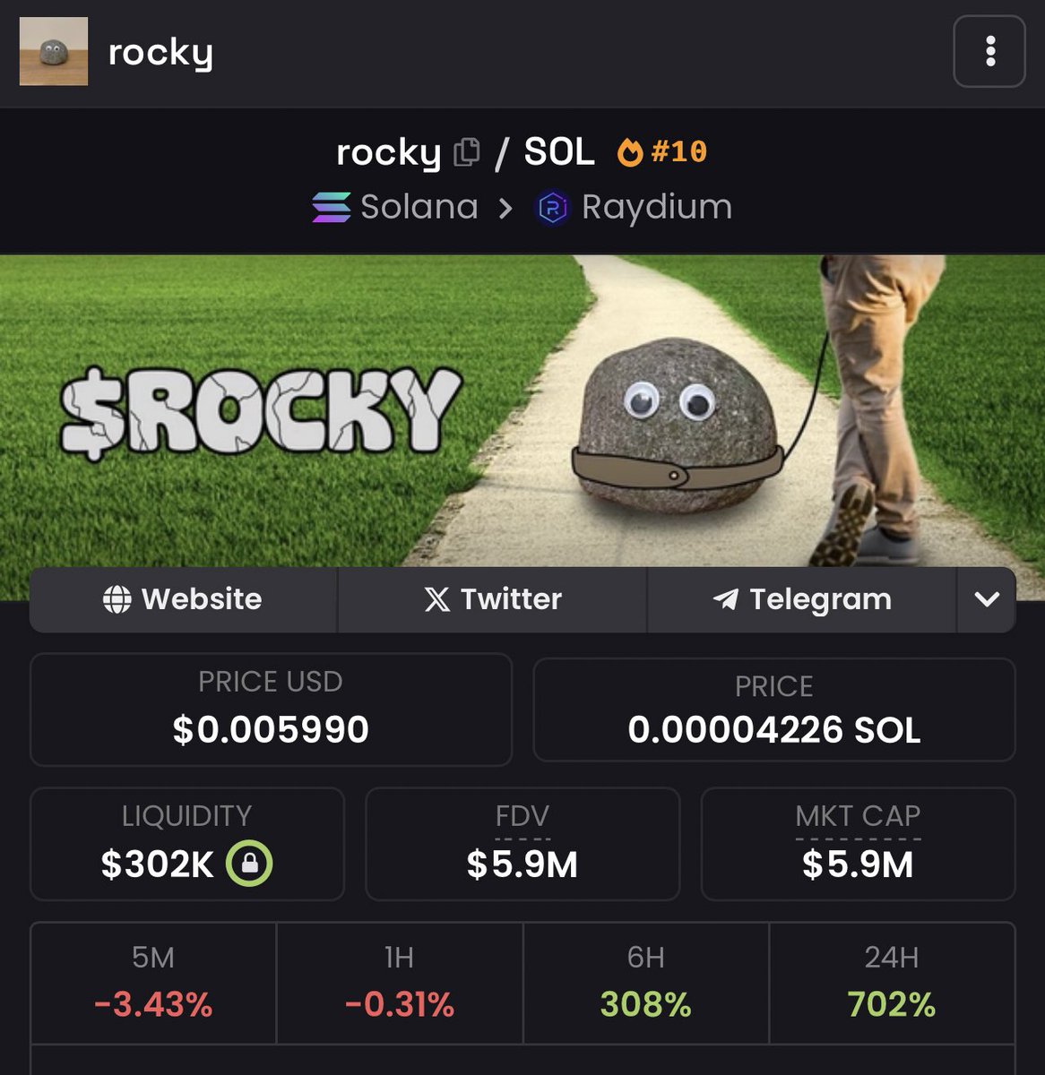 Wen 100m? 

It’s a fucking rock.