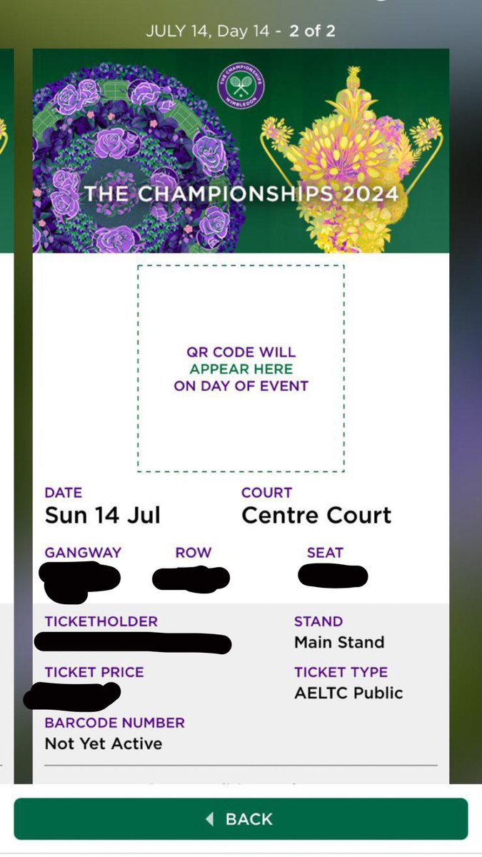 tyranikk's tweet photo. 🚨 Selling a ticket for the Wimbledon final (mens final) on July 14th! 🎾 For more info, feel free to DM me. #Wimbledon #Tennis #WimbledonFinal https://t.co/CMxCKIt1Vt