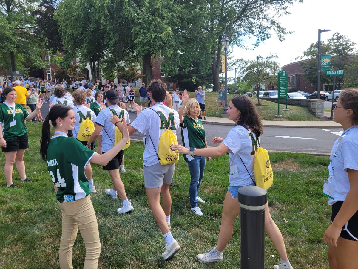 MarywoodU's tweet photo. Welcome, Marywood Class of 2028! Here's to an unforgettable journey at Marywood University! #Marywood2028 #WelcomeHome #PacerPride https://t.co/0yTU3CKD1x