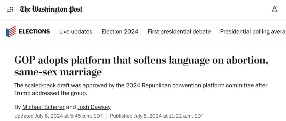 readTPA's tweet image. The media is lying about the GOP's stance on abortion. Today's newsletter: readtpa.com/p/the-media-is…