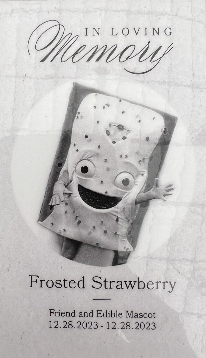 Brett_McMurphy's tweet photo. Remembering Frosted Strawberry at Big 12 media days RIP 🥲 https://t.co/ZlqQ1UfhOV