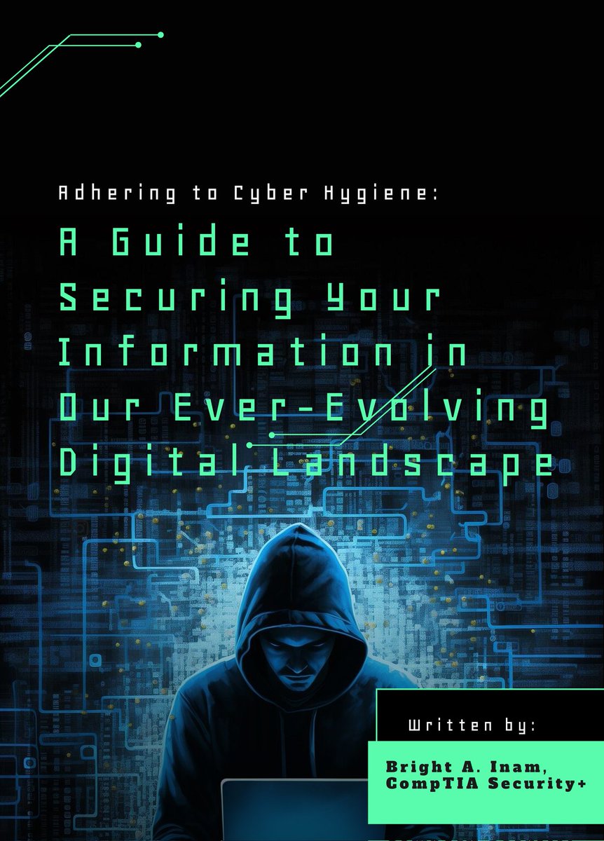 I am thrilled to announce that I will be publishing my new cybersecurity article on Medium tomorrow, July 10th, 2024.

The article is titled "Adhering to Cyber Hygiene: A Guide to Securing Your Information in Our Ever-Evolving Digital Landscape."

#Cybersecurity #DataProtection
