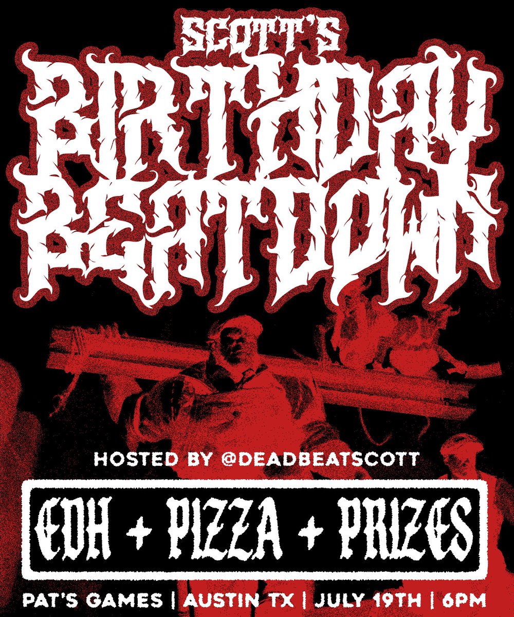 🔮 MTG PLAYERS IN ATX 🔮

Join me for an evening of EDH, friends, and free shit ⚔️