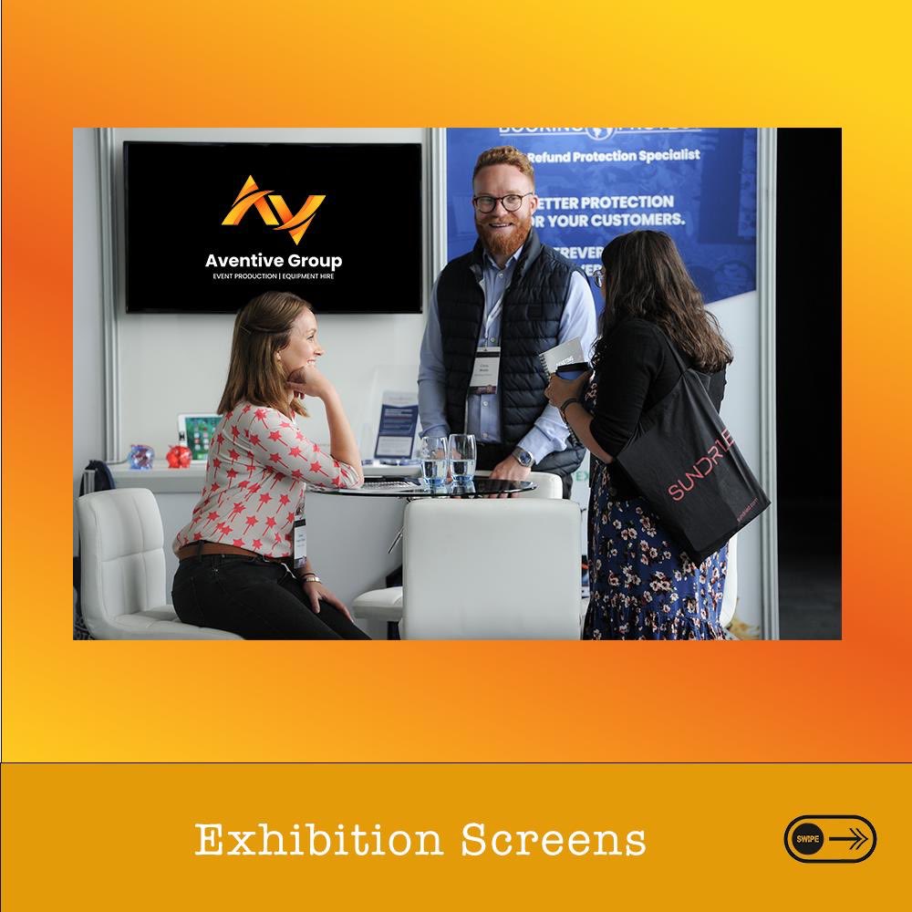 aventivegroup's tweet photo. 43" exhibition screens available to hire. Please get in contact with us for a bespoke quote #exhibitionScreens #theaventivegroup #tag #AV #AVTech #TeamAventive https://t.co/YlDo8xOi5z