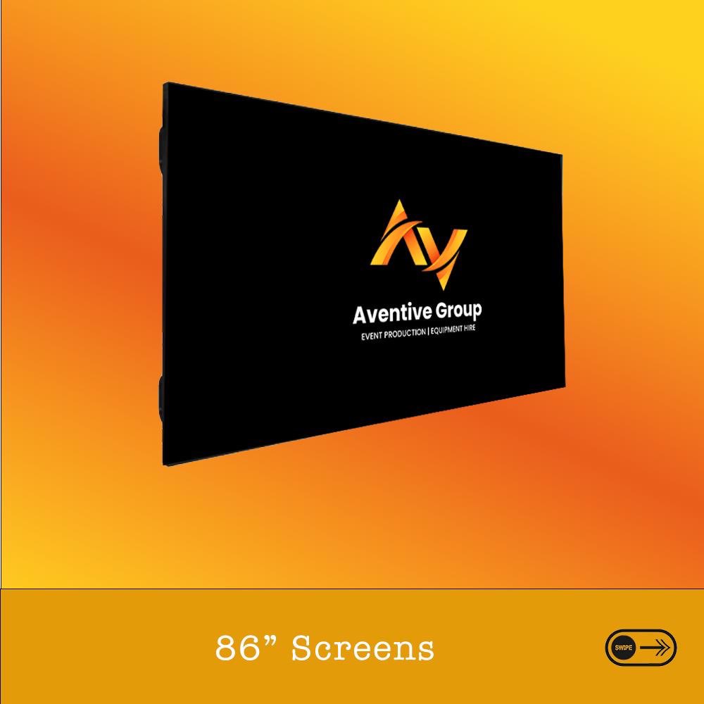 aventivegroup's tweet photo. 86" screens perfect for presentations and relay screens, please contact us for a bespoke quote.#theaventivegroup #tag #AV #AVTech #teamaventive https://t.co/AGKWQmO6Hd