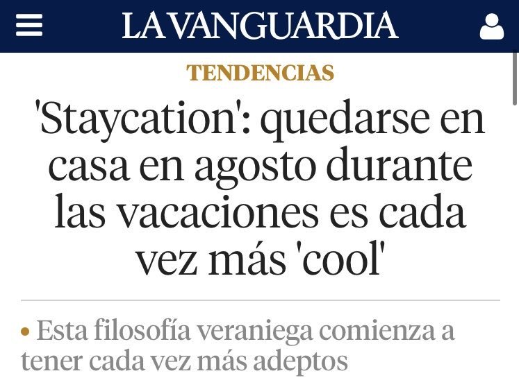El tomar el pelo a la gente desde la prensa sistémica. Nos inventamos una palabra inglesa y decimos que es cool para no decir que la gente no tiene dinero para ir de vacaciones
