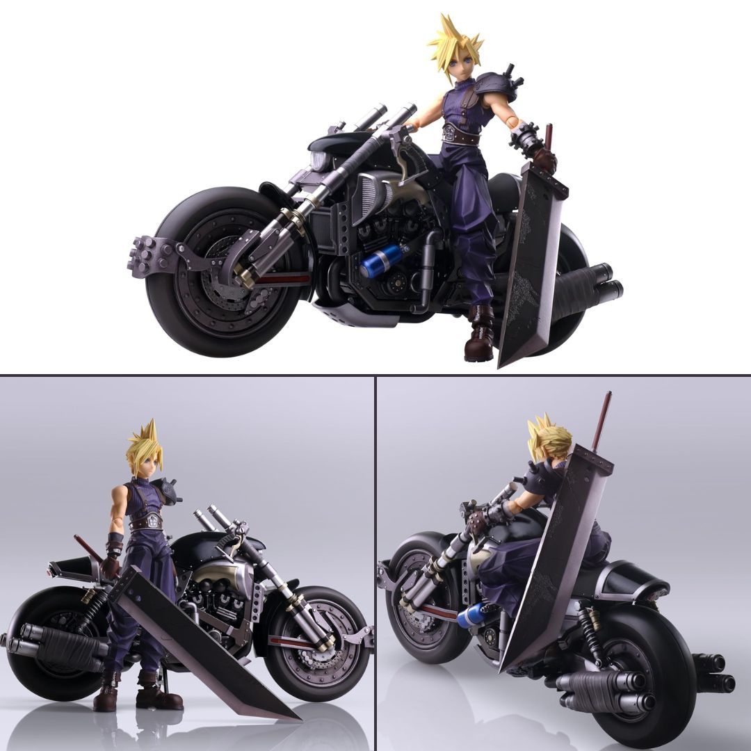 Final Fantasy VII BRING ARTS - Cloud Strife & Hardy-Daytona Figures Set ...