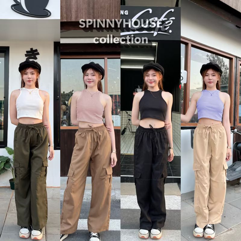 std23sc's tweet image. ลองดู 🌈 SpinnyHouse 🌈 กางเกงคาร์โก้ ขากระบอก ผ้าไมโคร💛สไตล์ y2k แมชง่าย ดีเทลกระเป๋าข้าง สไตล์วัยรุ่น รุ่น กางเกงคาร์โก้ ในราคา ฿99 ที่ Shopee s.shopee.co.th/2qA4RX6yif?sha…
