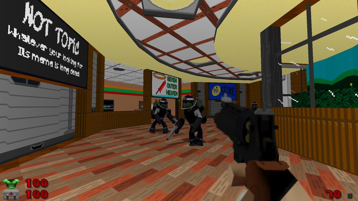 beret_grey's tweet photo. Ayy #PortfolioDay Been a while since we first shook hands. Picked up a few new tools, and tricks since then. And just last month i challenged myself to make the first preview of my very own Doom clone. We'll be going the distance some day. Till then

GreyBeret https://t.co/bSdeJAEsn6