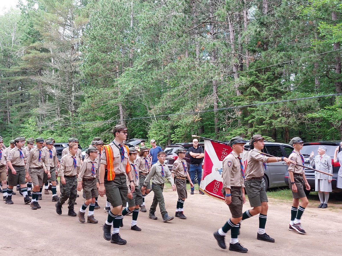 PLinCanada's tweet photo. Inauguration of the Polish Scouting Association in Canada “Akcja Letnia” 2024 in Kaszuby, Ontario. Over 600 🇵🇱🇨🇦 scouts! 

In his remarks, Amb. @WitoldDzielski emphasized the importance of this year’s 80th anniversary of  #WarsawUprising1944, largest battle fought by the WWII resistance organizations, in which the Polish scouts (AKA Szare Szeregi) played a crucial and heroic role. 

Many THX to Canadian ZHP, ZHR and all their partners! We know well that the upcoming 2 weeks will be filled with gaining new practical, physical skills and building new friendships.  

Czuwaj! 🏕️