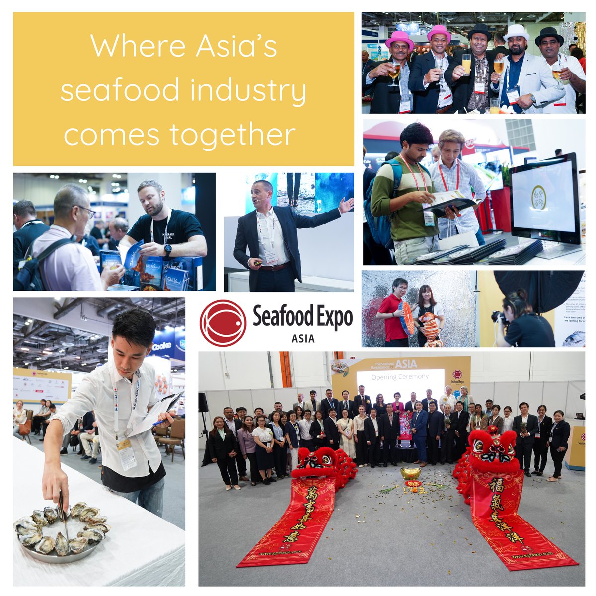 SeafoodExpoAsia's tweet photo. #SEASIA24 is where Asia's #seafood professionals come to do business.

Register today to expand your business within Asia's lucrative #seafoodmarket this 4-6 September in Singapore.

Register now: https://t.co/OA4ztSA6xM https://t.co/MmS5NV0GGE