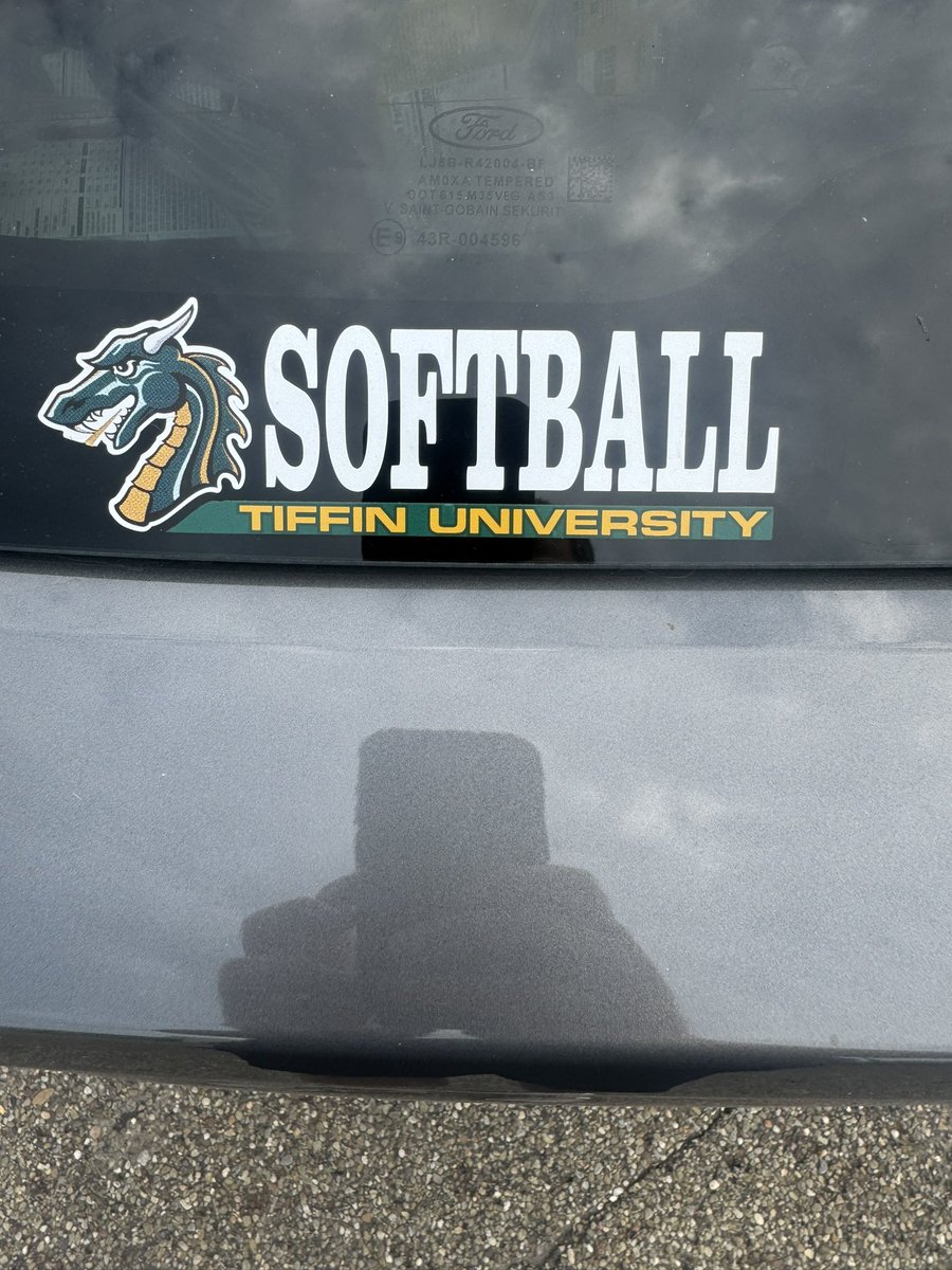 I've never been a fan of bumper stickers, but I ❤️ this one! <a href="/TiffinUSoftball/">Tiffin University Softball</a> #GoGons