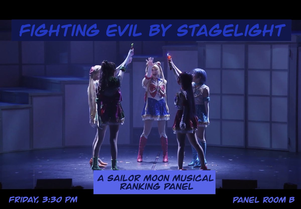 skeletoncrewcon's tweet image. Ai-Kon is this coming weekend; y’all know what that means! Panels!!
Starting strong w/Fighting Evil by Stagelight. Not enough SM fans have seen the Sera Myu! We’ll give you the rundown on all the Myus available, show some choice clips, &amp;amp; rank them!
Friday, 3:30 pm, Panel Room B