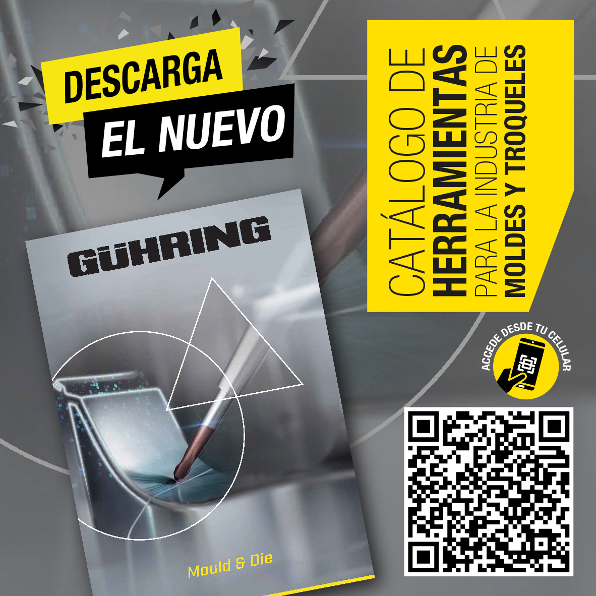 GuhringMexicana's tweet photo. Si lo tuyo es la fabricación de moldes, debes descargar nuestro nuevo catálogo de herramientas para la #industriademoldesytroqueles: #brocas, #cortadores, #machuelos, #rimas, #avellanadores y #equiposdesujeción, especialmente seleccionadas para la demanda de tu producción 😀👍
Descárgalo aquí: 👇https://t.co/kNSCAfi2Yo
Encuentra a Representante Técnico: 😎https://t.co/ioZuaMeUQC
Ponte en contacto con los expertos: 📱💻☎️ https://t.co/Cuw41eWtXD
#todosomosguhring #guhringmexico #GuhringMexicana #Guhring #guhringcrece
