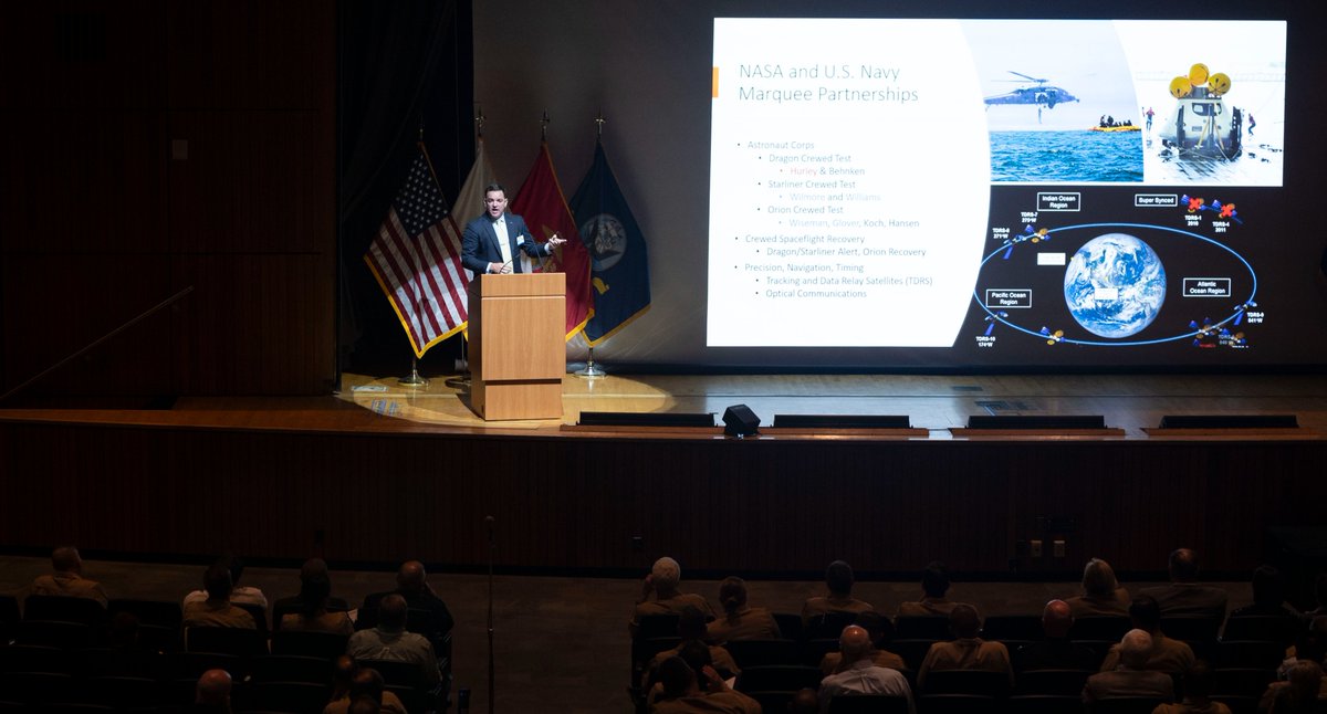 NPS_Monterey's tweet photo. The second annual Naval Space Summit is underway at NPS, with senior @DeptofDefense leaders convening this week to discuss the latest issues and opportunities facing the @USNavy, @USMC and DOD in the space domain.

Read more: https://t.co/bwNFo3DVet https://t.co/LN3gaB6HJr