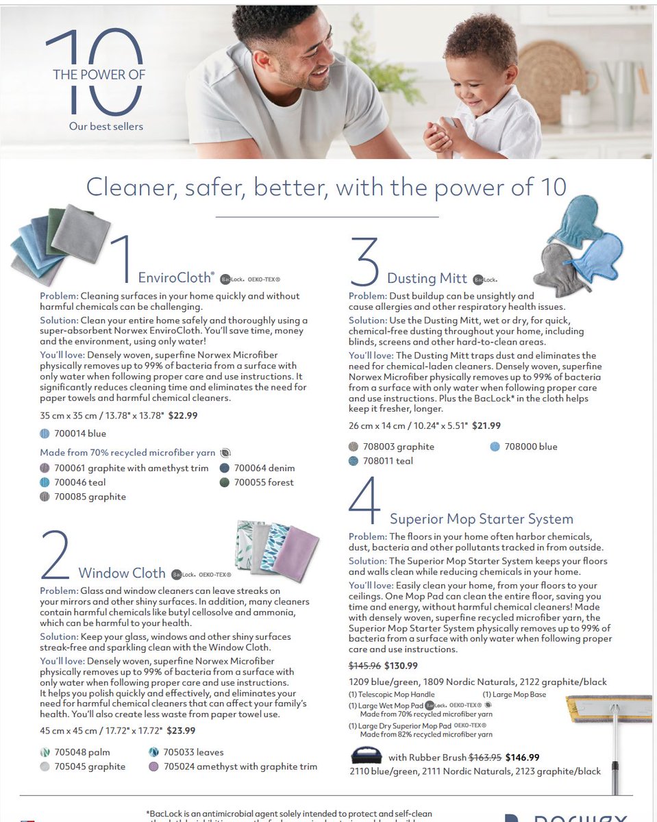 RachealPatel22's tweet image. Join me in discovering the top 10 amazing Norwex products that will transform your home into a cleaner, safer, and better place. Say goodbye to harmful chemicals and hello to savings! #Norwex #CleanLiving