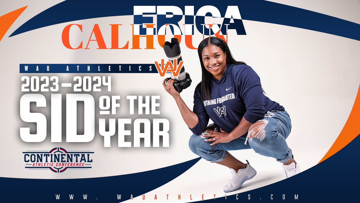 waushock's tweet photo. Congratulations to our Sports Information Director @coachE_Calhoun for receiving 2023-2024 @CAC_SportsNAIA SID of the Year!
๐ฐ Link in Bio
#ShockPride | @ThisIsWAU https://t.co/Pu2c74Qc5w