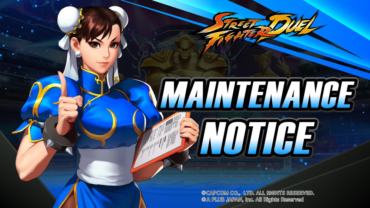 SFDUpdates's tweet photo. To improve the game experience, the maintenance plan will be as follows:

-Maintenance Schedule-
4:00 - 7:00 AM (UTC-2), July 10

💡The schedule might be adjusted due to internal reasons. For compensation, please refer to the notice when the maintenance is completed. https://t.co/rzWw26LqFN