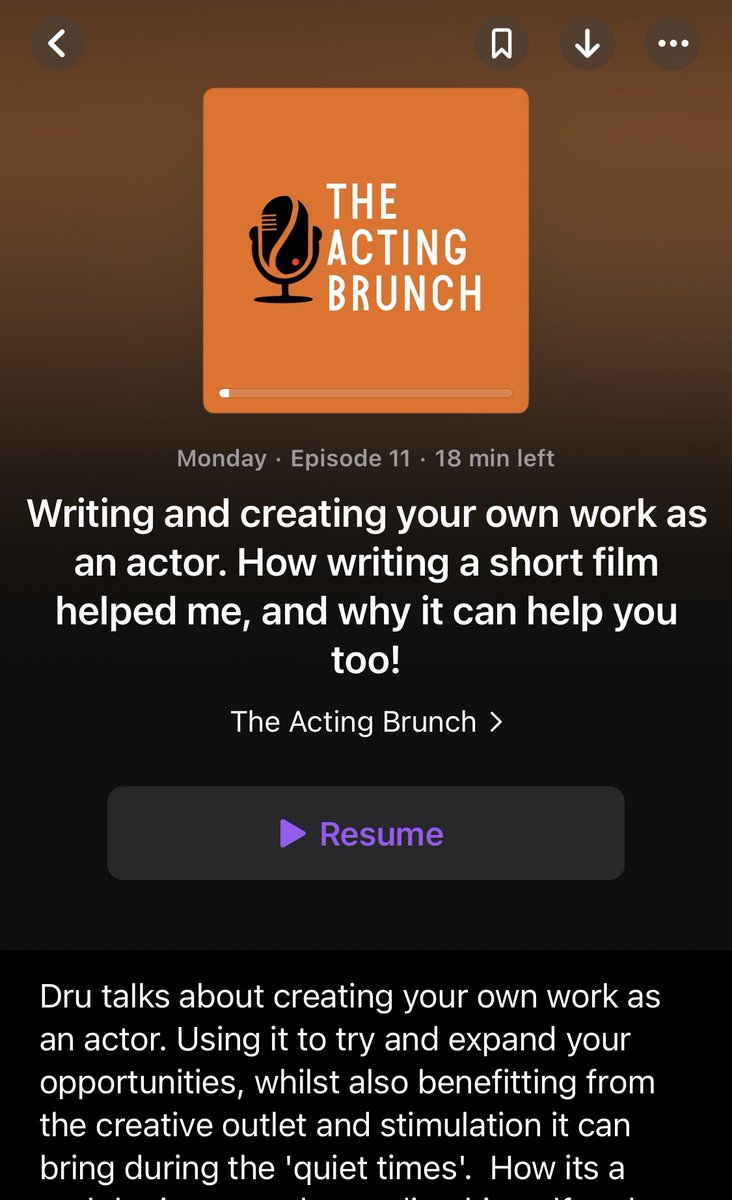 theactingbrunch's tweet photo. #newepisode Writing and creating your own work. Listen now on #Spotify, #ApplePodcasts, and #Podbean https://t.co/Be6phSeZlx