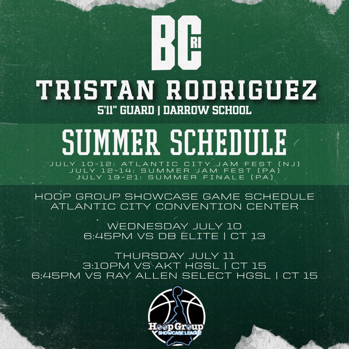 schedule for this weekend!