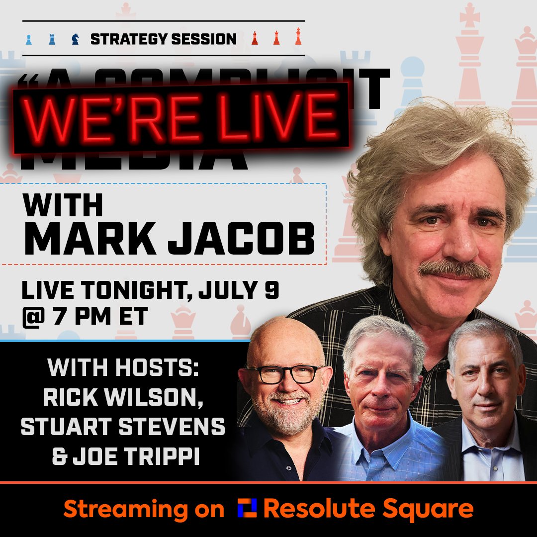 LincolnSquareHQ's tweet image. "Fact checking is not enough, we need 'fact crusading'" where interviewers push back on lies, tell the audience that the guest is lying, and countered with the facts."
-@MarkJacob16 right now on #StrategySession LIVE
Tune in NOW! 
live.resolutesquare.com/show/6zszwO3gK…