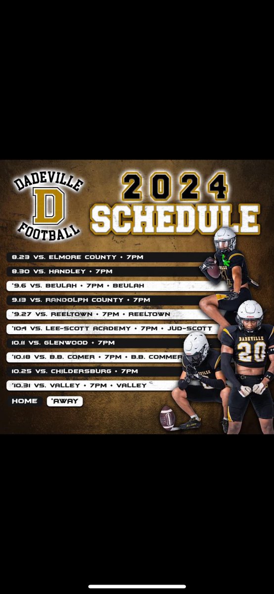 Tigers 2024 Schedule!!!

   #tigerpride #Football #Dadeville
