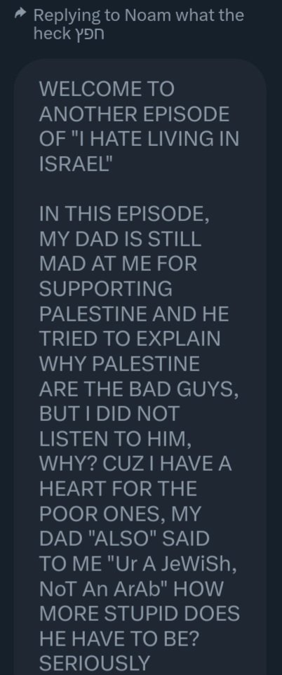 Blosspphire_'s tweet photo. This is @LielHefets1 's message aka (@HeckNoam85586 )

Retweets are appreciated. https://t.co/haPMfzd84i