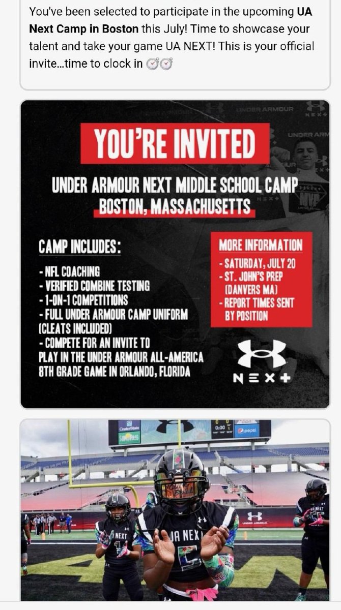 icarney8's tweet photo. Proving commitment and consistency pays off.  Thank you 
@UANextFootball
 for the invite to camp, I look forward to competing on the 20th.
Without commitment, you will never start, but without consistency... you'll never finish. https://t.co/uEJ59MmOC4
