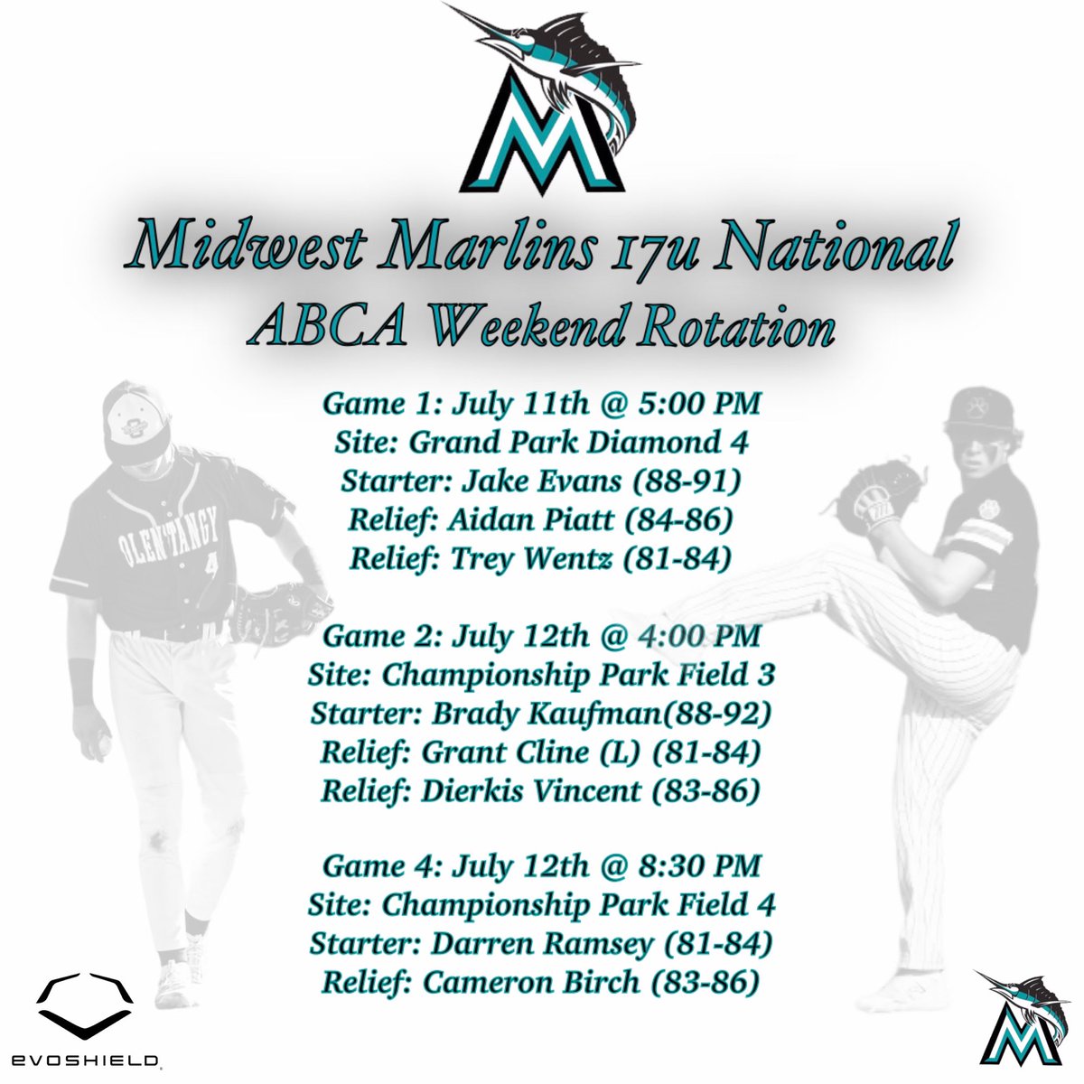If you’re a college coach in Indianapolis for the ABCA this weekend please take a moment to check out our guys <a href="/MW_Marlins_Nat/">Midwest Marlins National (Gray)</a> as they continue a great summer! Team is loaded with college prospects that play the game the right way! <a href="/ftrstarsseries/">New Balance 𝗙𝘂𝘁𝘂𝗿𝗲 𝗦𝘁𝗮𝗿𝘀 𝗦𝗲𝗿𝗶𝗲𝘀</a>